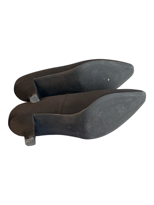 Coach and Four Shoe Size 10 Black Nylon Pointed Toe Kitten Heel Padded Shoes Black / 10