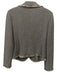 St. John Size S / 6 Brown & Beige Wool Blend Chevron Stripe Fringe Trim Jacket Brown & Beige / S / 6
