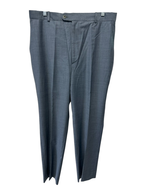 Zanella AS IS Size Est 32 Gray Solid Zip Fly Men's Pants Gray / Est 32