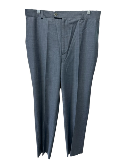 Zanella AS IS Size Est 32 Gray Solid Zip Fly Men's Pants Gray / Est 32