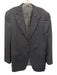 Zegna Blue & Gray Wool Striped Peak Lapel 2 Button Men's Suit Blue & Gray / 42