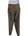 Boglioli Tan Wool Blend Plaid 3 button Men's Suit Tan / 42R