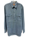 Banana Republic Vintage Size M Blue Cotton Solid Button Up Long Sleeve Shirt Blue / M
