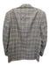 Corneliani Gray & Multi-Color Wool Blend Plaid 2 Button Men's Blazer Gray & Multi-Color / 50