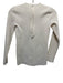 Helmut Lang Size XS Cream White Polyester Ribbed Knit Long Sleeve Back Zip Top Cream White / XS