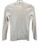Helmut Lang Size XS Cream White Polyester Ribbed Knit Long Sleeve Back Zip Top Cream White / XS