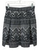 Maje Size 2 Black & White Missing Fabric Tag Lace Overlay Pleated Back Zip Skirt Black & White / 2