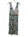 By Anthropologie Size 0 Blue, Pink & Green Viscose Beaded & Sequined Dress Blue, Pink & Green / 0