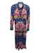 Boden Size 0 Blue & Pink Viscose Long Sleeve Hearts & Stars Button Front Dress Blue & Pink / 0