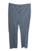 Theory Size 0 Mixed Blues Viscose Blend Grid Print Trouser Hook & Zip Fly Pants Mixed Blues / 0