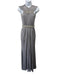 Alexander McQueen Size Est S Purple Gray Viscose Blend Gathered Detail Gown Purple Gray / Est S