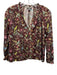 Point Sur Size XXS Brown & Multi Polyester Blend Metallic Thread V Neck Top Brown & Multi / XXS