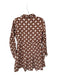 Livro Size XS Orange & cream Cotton Collar Button Down Long Sleeve Floral Dress Orange & cream / XS