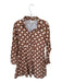 Livro Size XS Orange & cream Cotton Collar Button Down Long Sleeve Floral Dress Orange & cream / XS