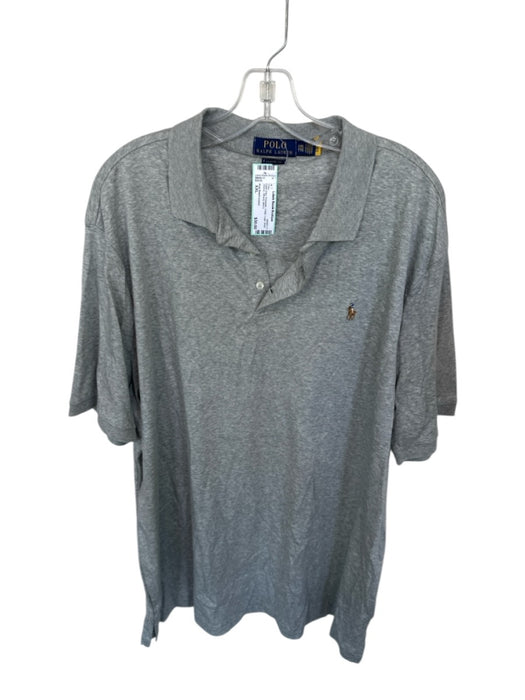Polo Ralph Lauren Size XXL Dark Gray Polyester Collar Short Sleeve Men's Polo Dark Gray / XXL