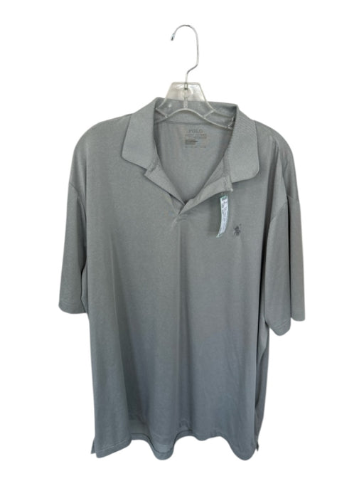 Polo Ralph Lauren Size XXL Grey Polyester Collar Short Sleeve Men's Polo Grey / XXL