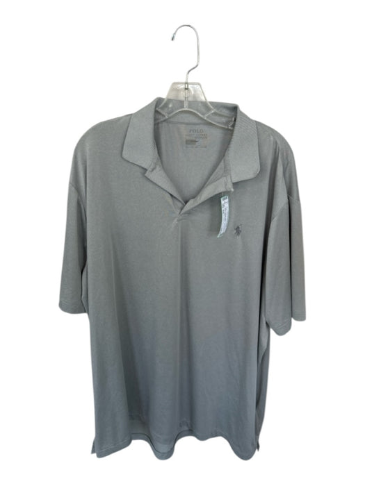 Polo Ralph Lauren Size XXL Grey Polyester Collar Short Sleeve Men's Polo Grey / XXL