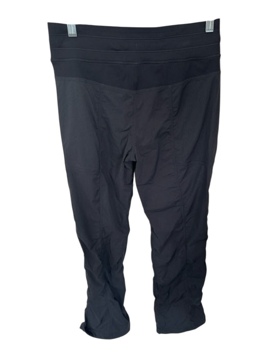 Lululemon Size Est S Black Pockets Drawstring Striped Athletic Pants Black / Est S
