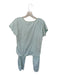 Lake Size M Green & White Pima Cotton Short Sleeve Striped Pants Pajamas Green & White / M