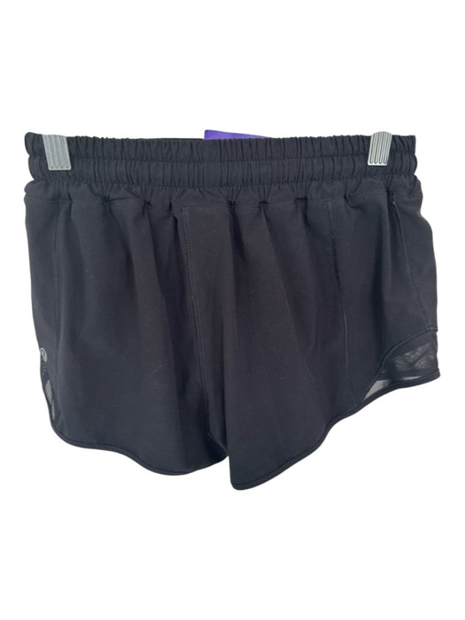 Lululemon Size 4 Black Polyester Blend Lining Detail Side Zip Sinch Waist Shorts Black / 4