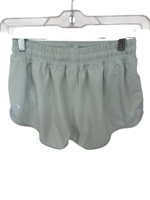 Lululemon Size 4 Mint Polyester Blend Lining Detail Side Zip Sinch Waist Shorts Mint / 4