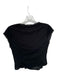 Reformation Size 4 Black Viscose Blend Lace Detail Button Up Skirt Set Black / 4