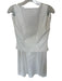 Wayf Size M White Cotton Blend Drop Waist Lace Detail Maxi Button Top Skirt Set White / M