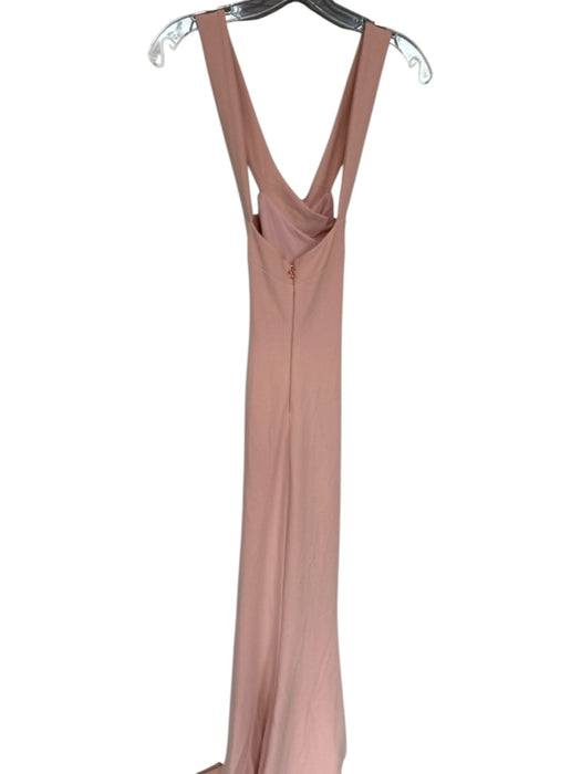 Nookie Size S Peach crisscross back Zipper Maxi Gown Peach / S