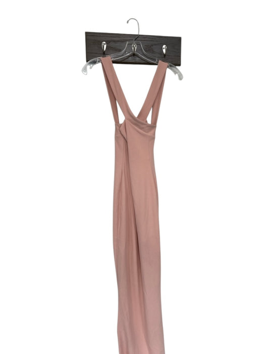 Nookie Size S Peach crisscross back Zipper Maxi Gown Peach / S