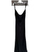 Club L Size 6 Black Polyester Cowl Neck Backless Lace Detail Gown Black / 6