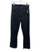 Mother Size 25 Black Cotton Denim High Waist Straight Leg Frayed Jeans Black / 25