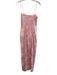 Reformation Size 4 Pink Square Floral Spaghetti Strap Maxi Back Zip Gown Pink / 4