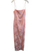 Reformation Size 4 Pink Square Floral Spaghetti Strap Maxi Back Zip Gown Pink / 4