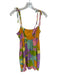 Show Me Your Mumu Size S Multi Cotton Abstract Tie Straps Mini Dress Multi / S