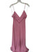 Michael Costello Size S Mauve Polyester Spaghetti Strap V Neck Side Slit Gown Mauve / S