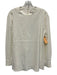 Tibi Size 4 Ivory White Polyester Scoop Neck Back Zip Metal Accent Top Ivory White / 4