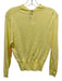 Tibi Size S Yellow Viscose Blend Mock Neck Knit Back Zip Long Sleeve Top Yellow / S