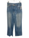 J.Crew Size 29 Light Wash Cotton Blend Button & Zip Front Wide Leg Jeans Light Wash / 29