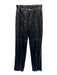 Maniere De Voir Size 10 Black & White Polyester & Polyurethane Pleather Pants Black & White / 10