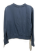 Lake Size S Dark Blue Cotton Long Sleeve Crew Neck Pullover Sweatshirt Dark Blue / S