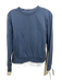 Lake Size S Dark Blue Cotton Long Sleeve Crew Neck Pullover Sweatshirt Dark Blue / S
