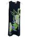 Psophia Vazquez de Castro Size XS Black, Green, Blue Sleeveless Shift Midi Dress Black, Green, Blue / XS