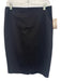Theory Size 2 Black Wool & Elastane Back Zip Pencil Knee length Skirt Black / 2