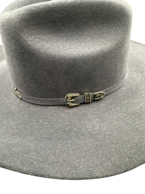 Bull Ranch Gray Wool Felted Buckle Cowboy Hat Gray / 58