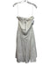 Pilcro Size S Cream White Cotton Strapless Denim Fabric Block Raw Detail Dress Cream White / S