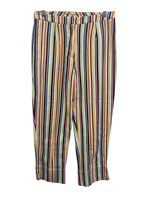 Hanna Andersson Size 6 Cream White & Multi Cotton Denim Striped Jeans Cream White & Multi / 6
