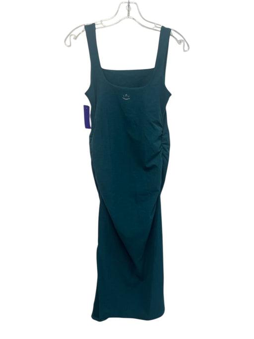 Beyond the Bump by Beyond Yoga Size S Teal Green Polyester Blend Heathered Dress Teal Green / S