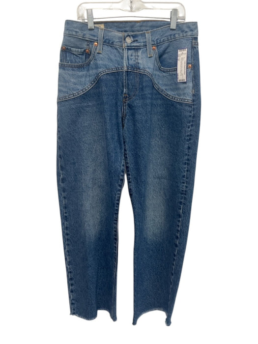 Levi's Size 27 Medium & light wash Cotton Denim Yoke Detail Button Fly Jeans Medium & light wash / 27