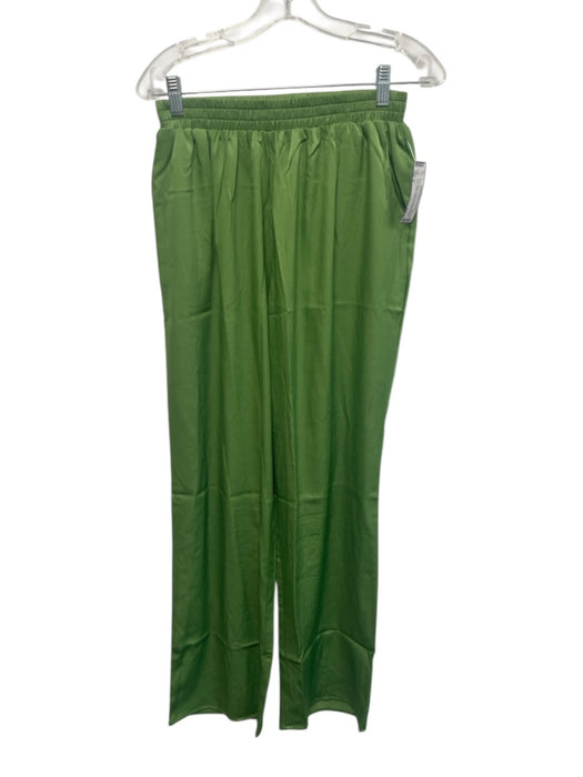 Needii Size S Green Tencel Textured Spaghetti Strap Elastic Waistband Pant Set Green / S