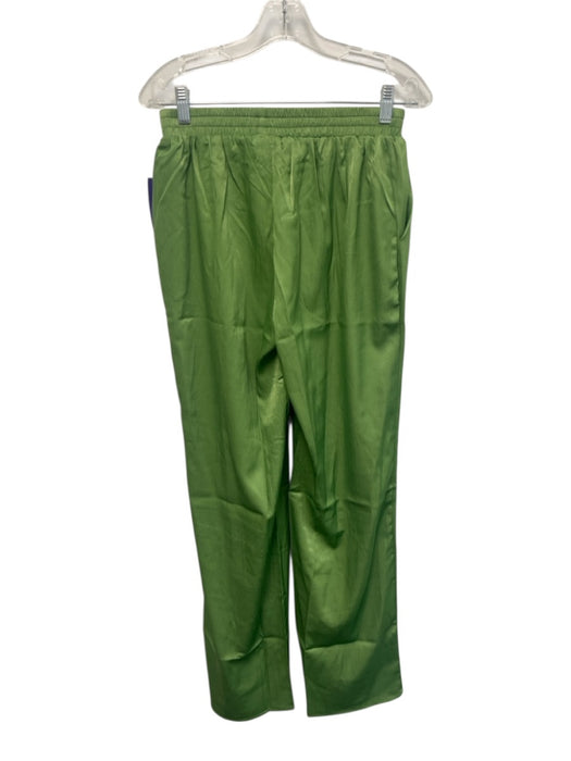 Needii Size S Green Tencel Textured Spaghetti Strap Elastic Waistband Pant Set Green / S